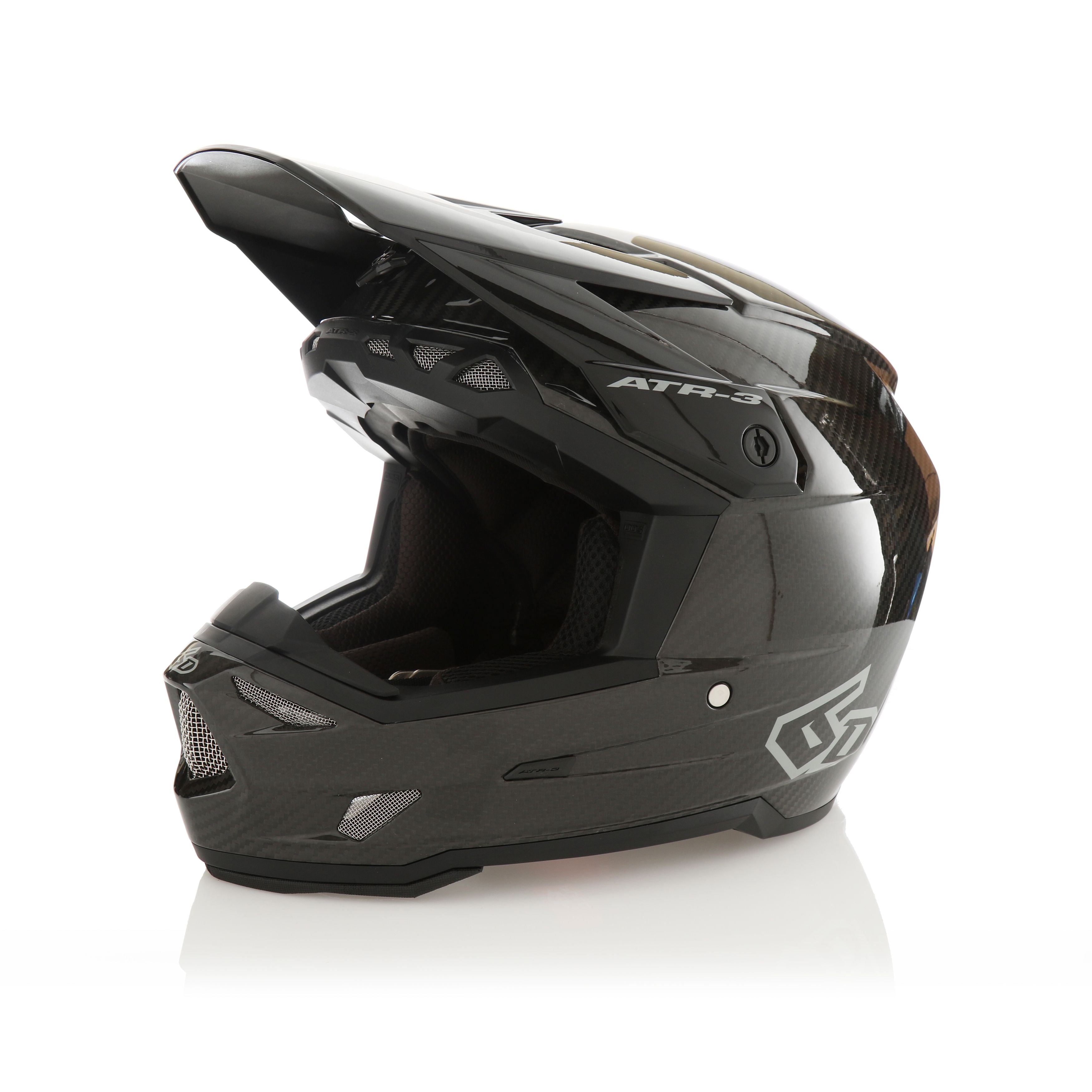 6D ATR-3 Solid Gloss Black Carbon FIM - afbeelding 3