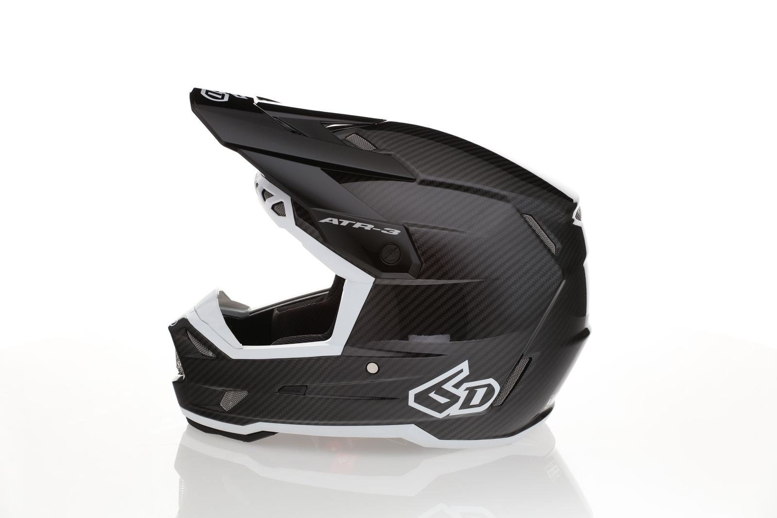 6D ATR-3 Solid Gloss Black White FIM - afbeelding 4
