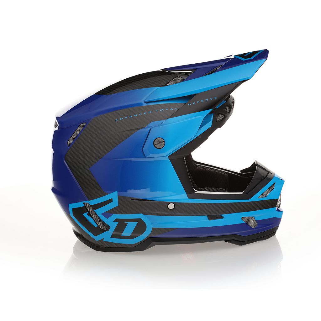 6D ATR-3 Crosshelm Pure Gloss Deep Blue FIM