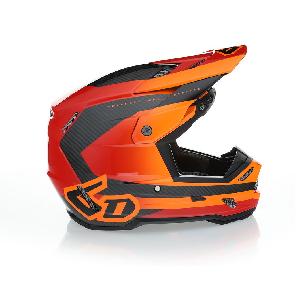 6D ATR-3 Crosshelm Pure Gloss Orange FIM