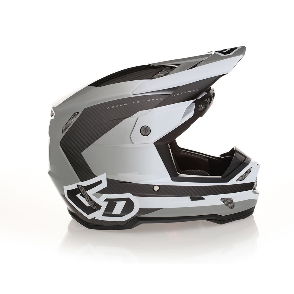 6D ATR-3 Crosshelm Pure Gloss White FIM