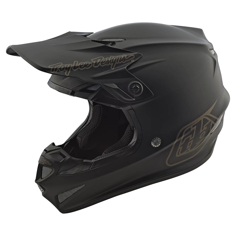 Troy Lee Designs GP Mono Kindermaat Crosshelm Zwart