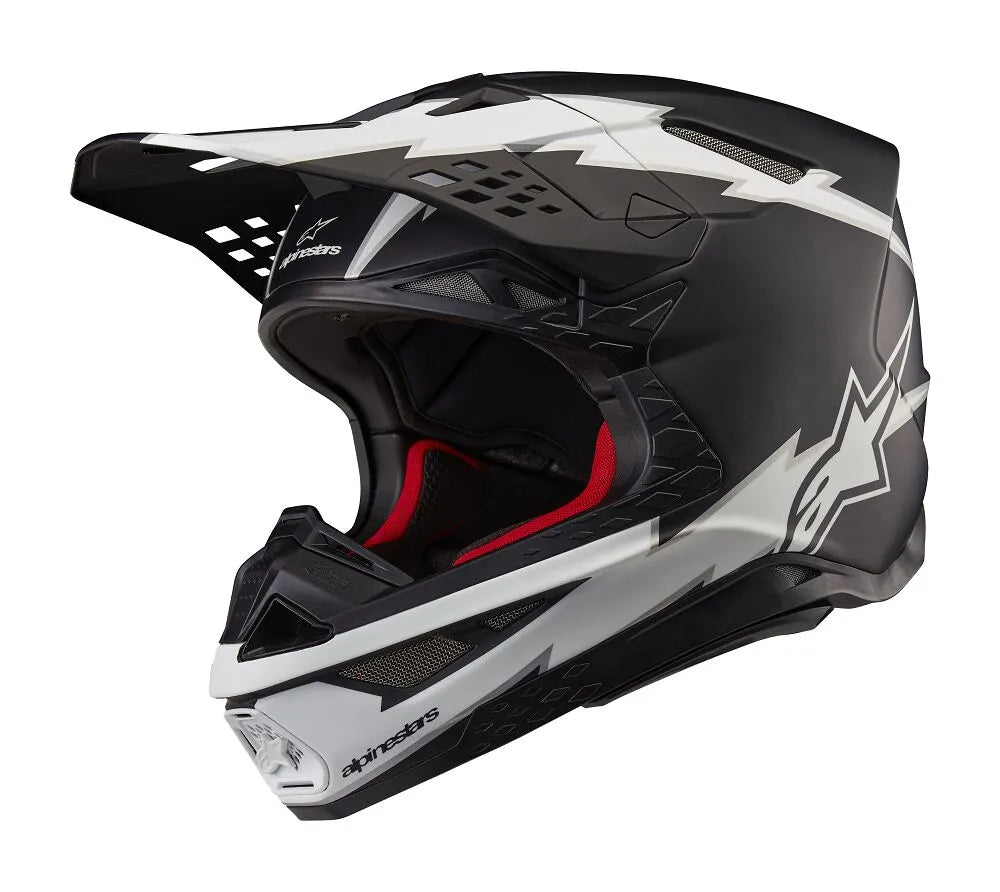 Alpinestars Supertech M10 Ampress Crosshelm Black White