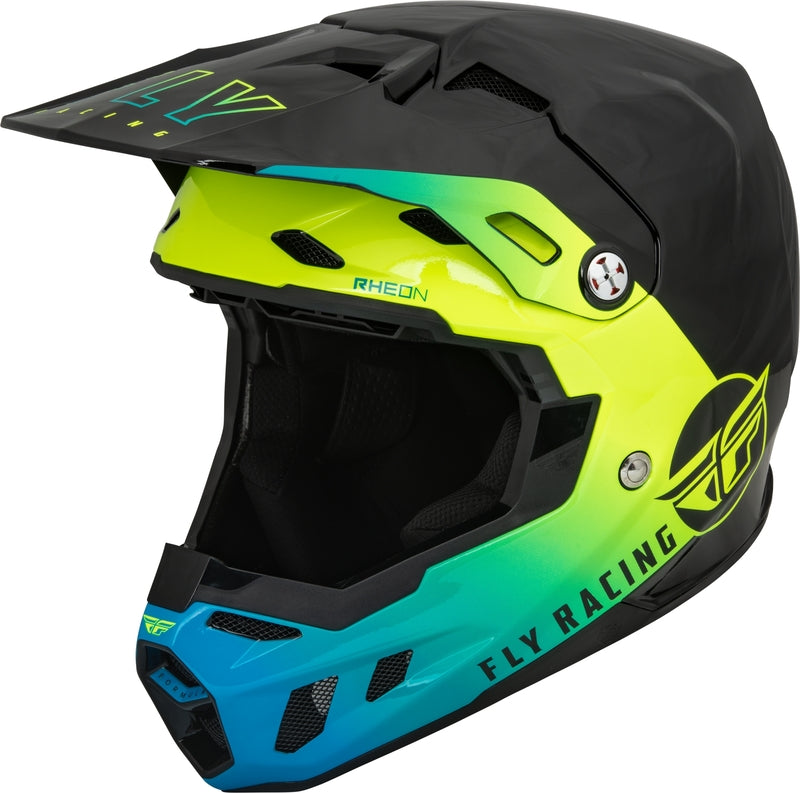 Fly Racing Formula CC Centrum Zwart/Blauw/Neon geel