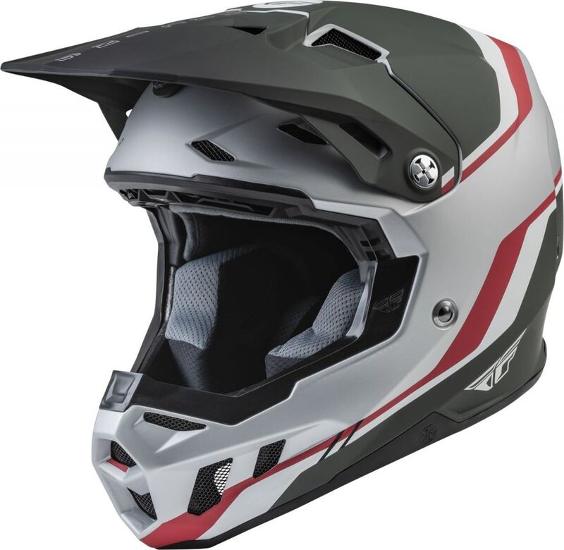 Formula CC Driver Crosshelm Matte Zilver/Rood/Wit