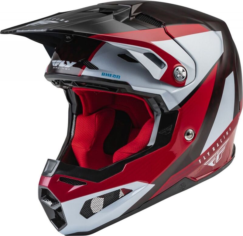 Fly Racing Formula Carbon Prime Rood/Wit/Rood Carbon