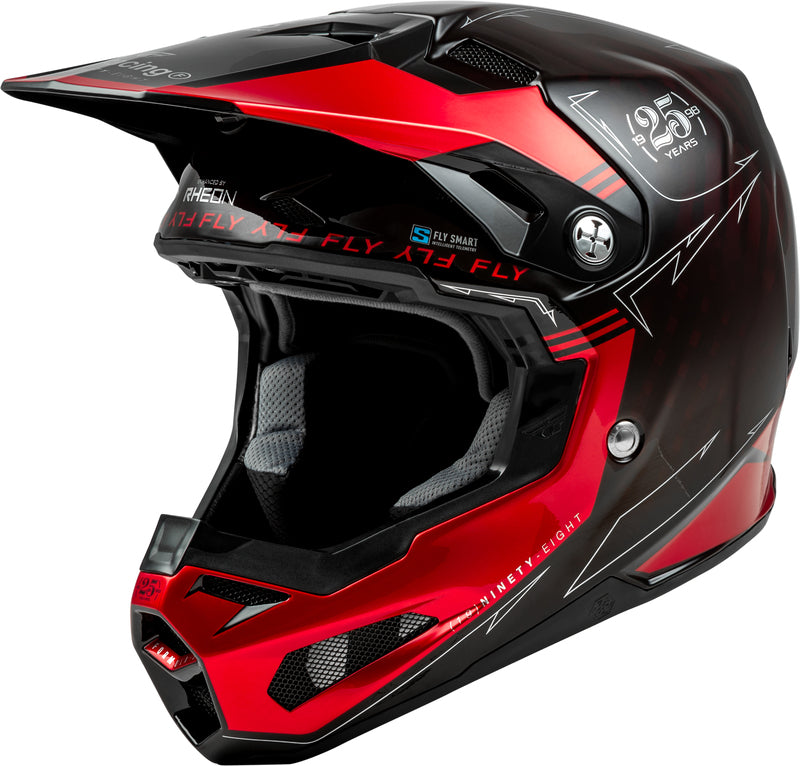 Fly Racing Formula Smart Carbon Legacy Red Carbon/Zwart