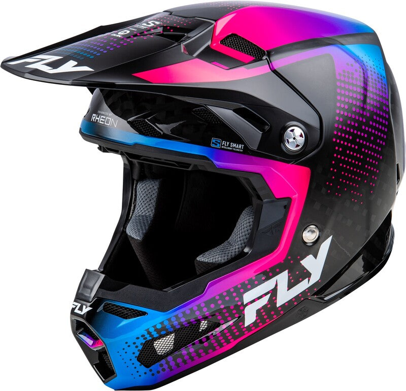 Fly Racing Formula S Carbon Protocol Black Carbon/Blauw/Roze