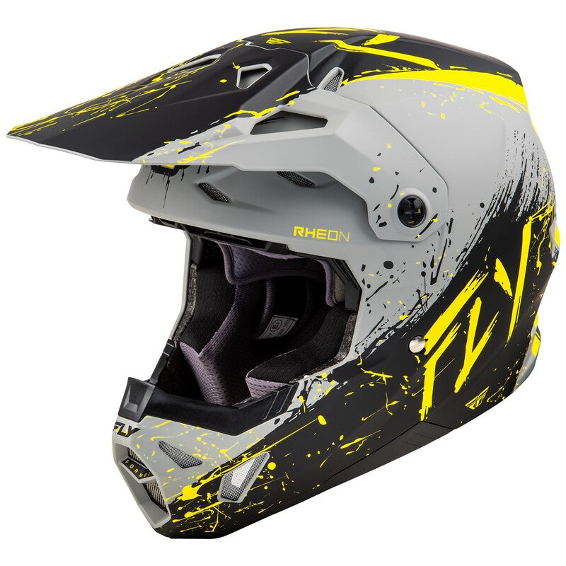 Formula CP Manic Crosshelm Matgrijs/Zwart/Geel