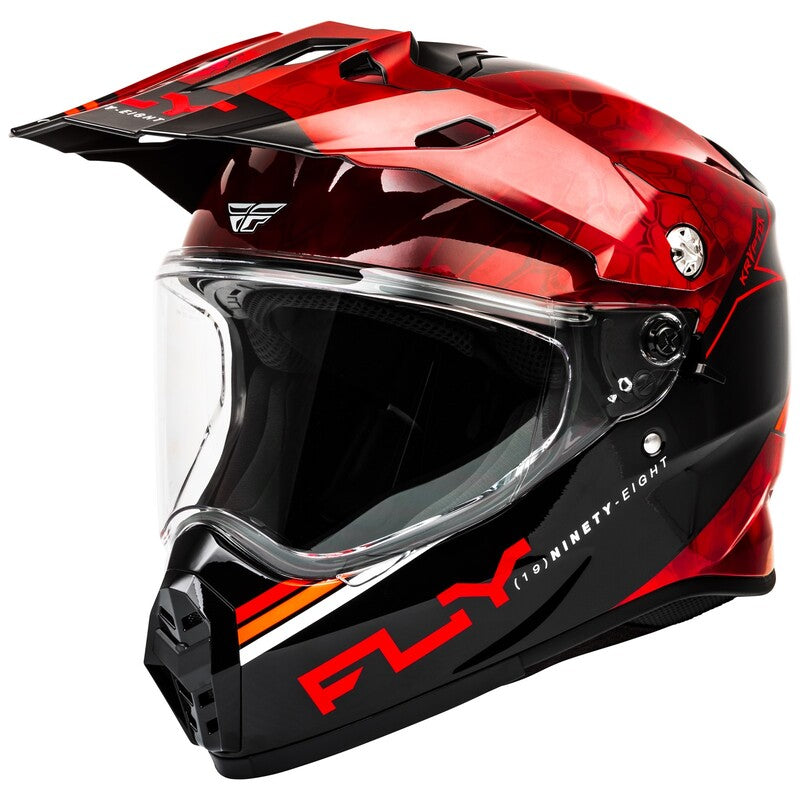 Fly Racing Trekker Kryptek Conceal Adventure Helm Rood/Zwart
