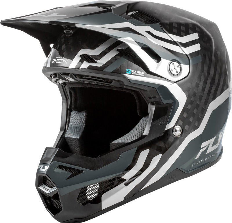 Fly Racing Formula S Carbon Byte Black Carbon/Grijs/Zilver