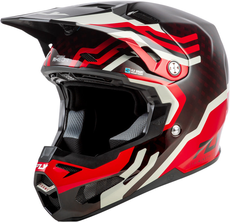 Formula S Carbon Byte Crosshelm Red Carbon/Grijs