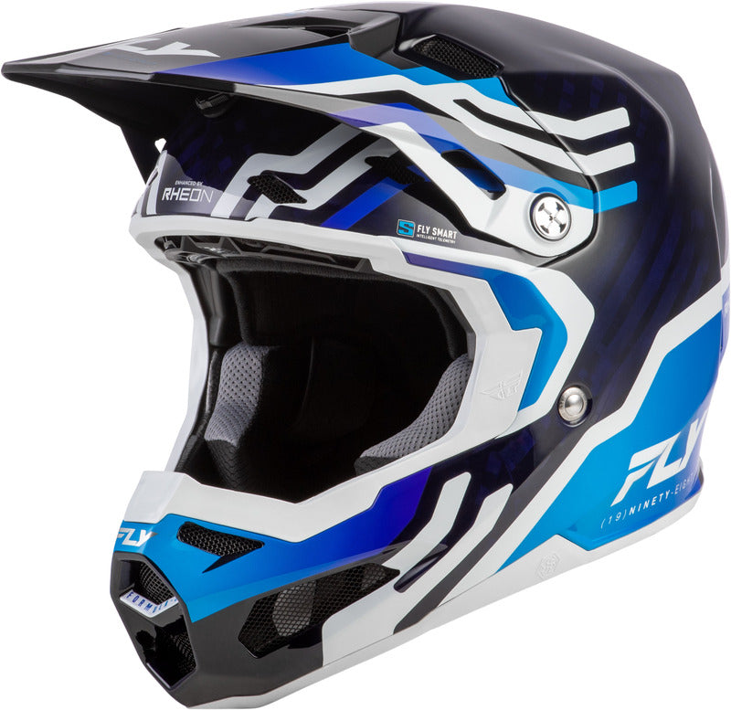 Formula S Carbon Byte Crosshelm Blue Carbon/Wit