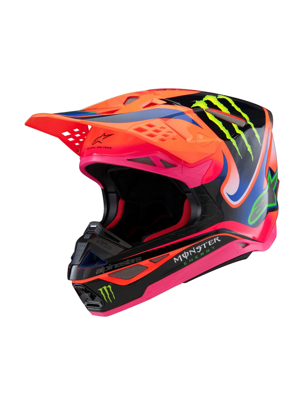 Alpinestars Supertech M10 Deegan Crosshelm Orange Pink Purple