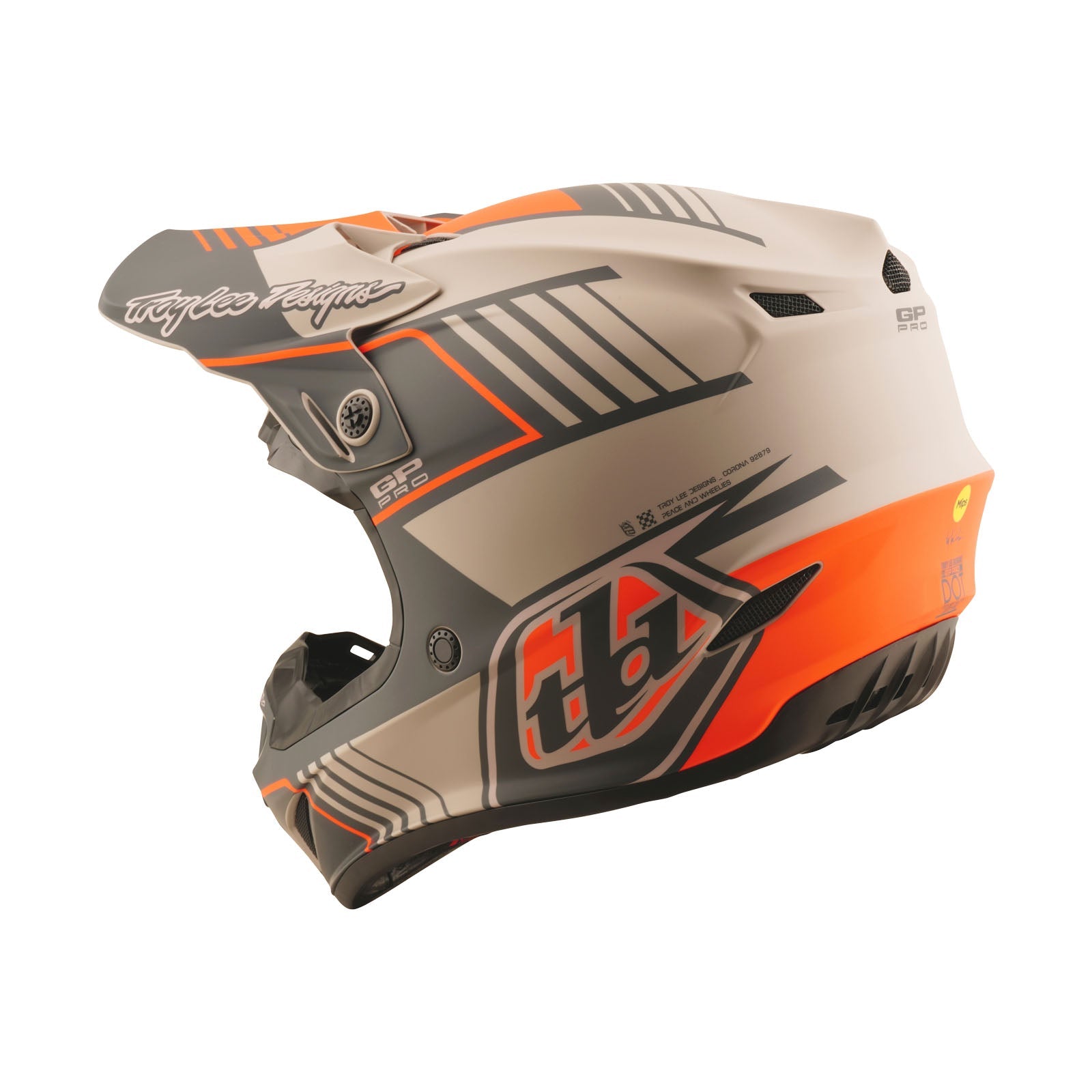 Troy Lee Designs GP Pro Segment Crosshelm Taupe - afbeelding 2