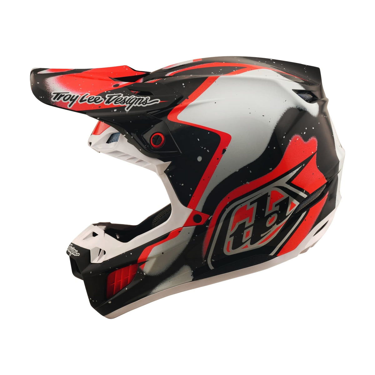 SE5 Carbon Membrane Crosshelm Zwart/Rood