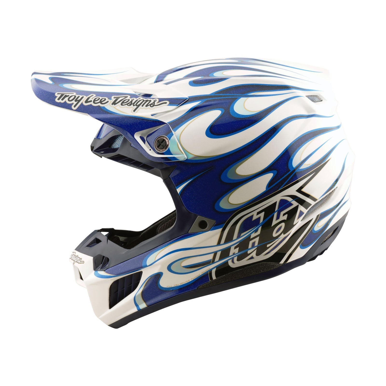 Troy Lee Designs SE5 Composite Torched Crosshelm Blauw