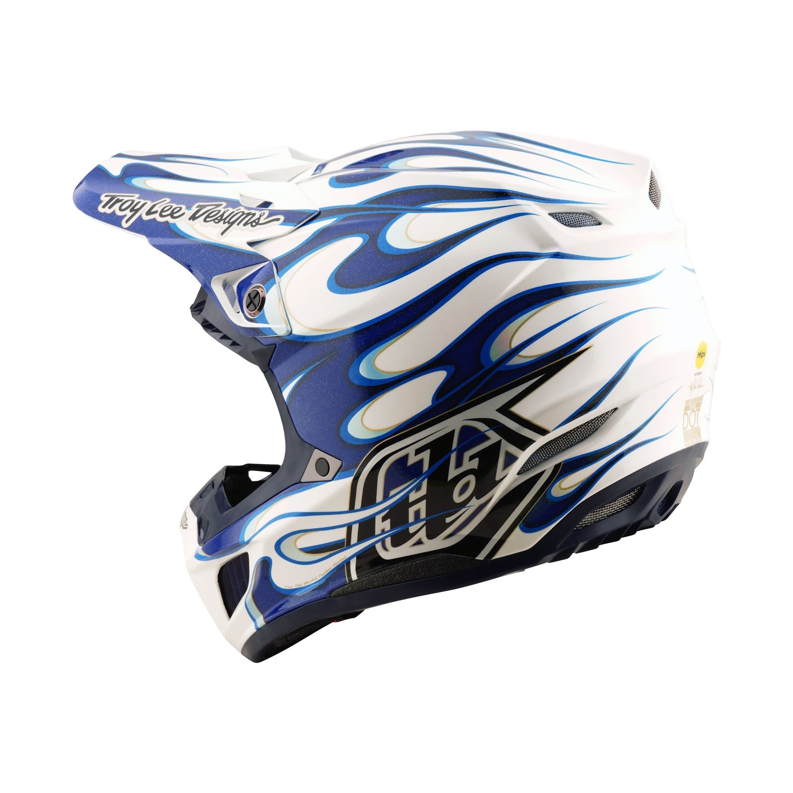 Troy Lee Designs SE5 Composite Torched Crosshelm Blauw - afbeelding 2