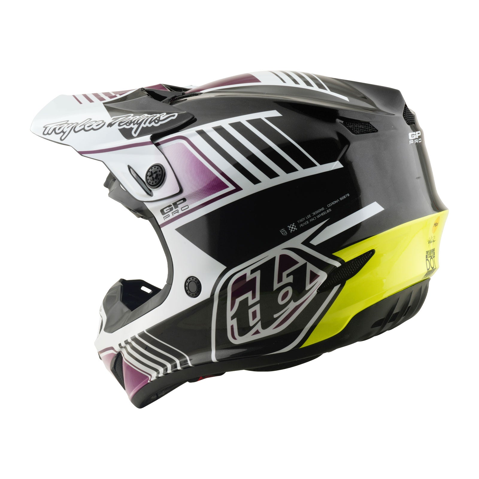 Troy Lee Designs GP Pro Mips Crosshelm Segment Black/Violet - afbeelding 2