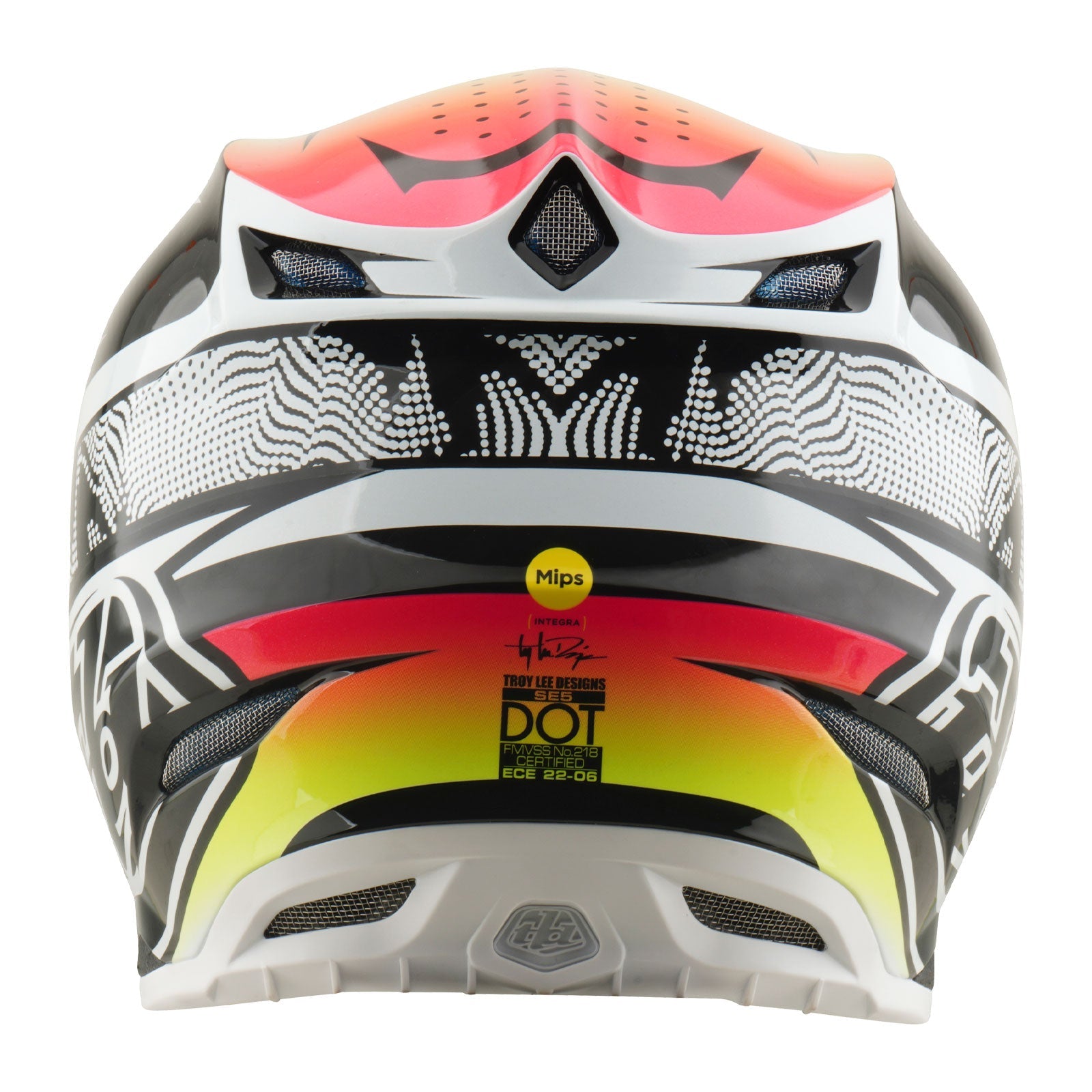 Troy Lee Designs SE5 Carbon Mips Crosshelm Lined Up White - afbeelding 3