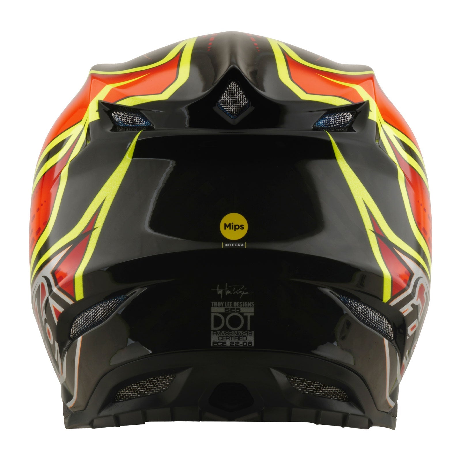 Troy Lee Designs SE5 Carbon Mips Crosshelm Wings Red - afbeelding 3