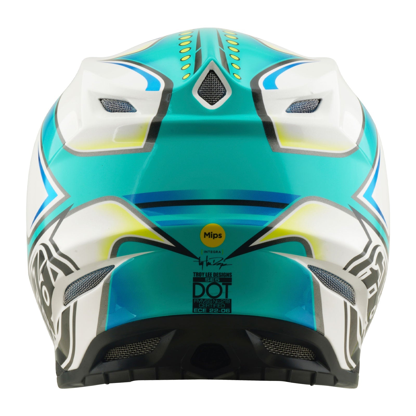 Troy Lee Designs SE5 Composite Mips Crosshelm Crest Real Teal - afbeelding 3