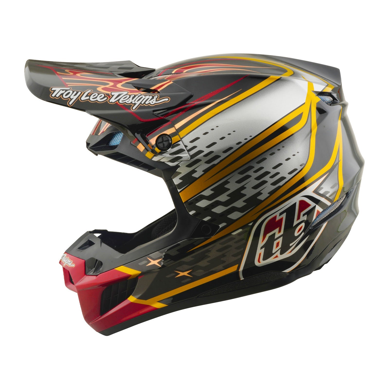 Troy Lee Designs SE5 Composite Mips Crosshelm Wings Black