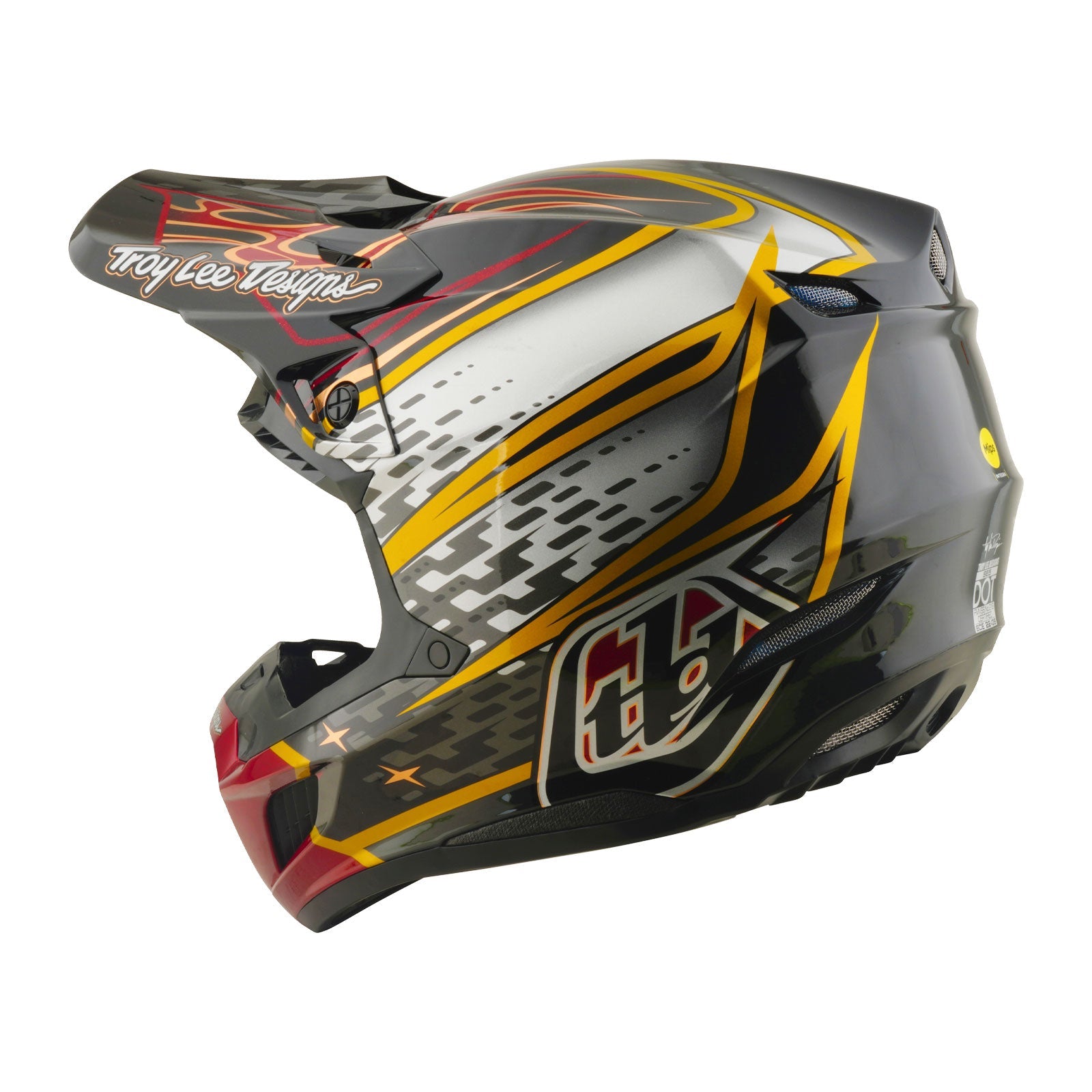 Troy Lee Designs SE5 Composite Mips Crosshelm Wings Black - afbeelding 2