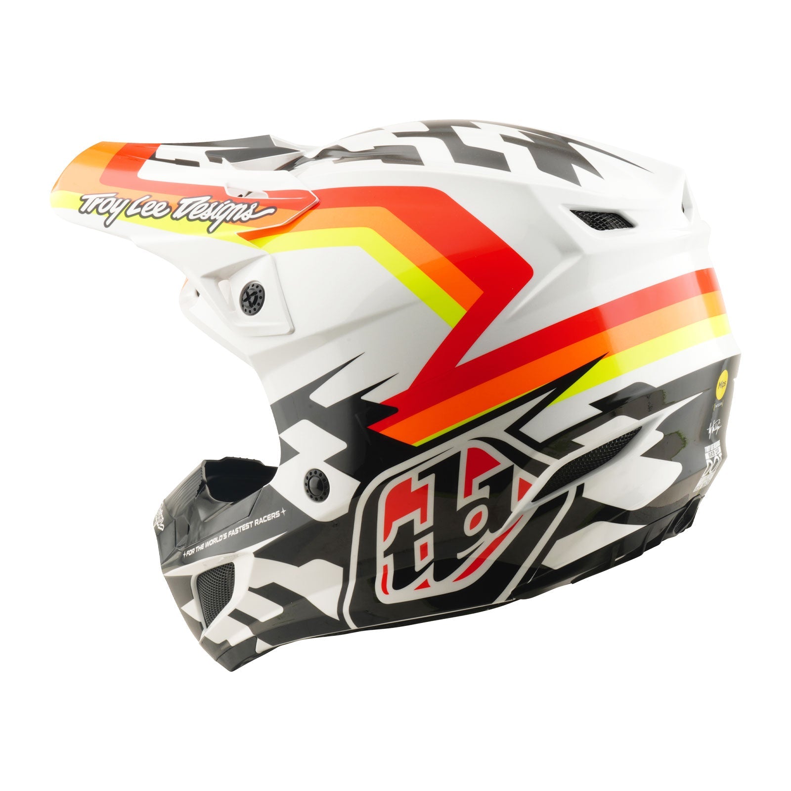 Troy Lee Designs SE5 Polycarbonate Mips Crosshelm Dash Orange - afbeelding 2