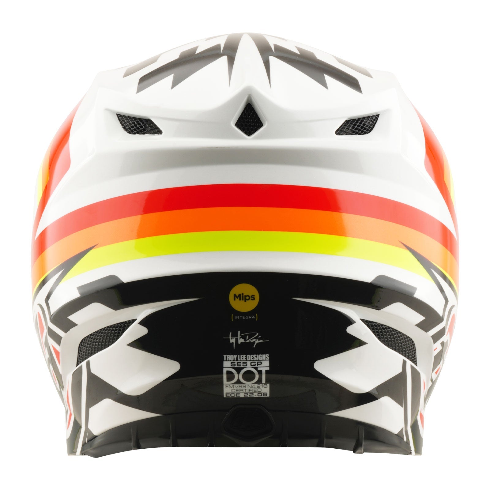 Troy Lee Designs SE5 Polycarbonate Mips Crosshelm Dash Orange - afbeelding 3
