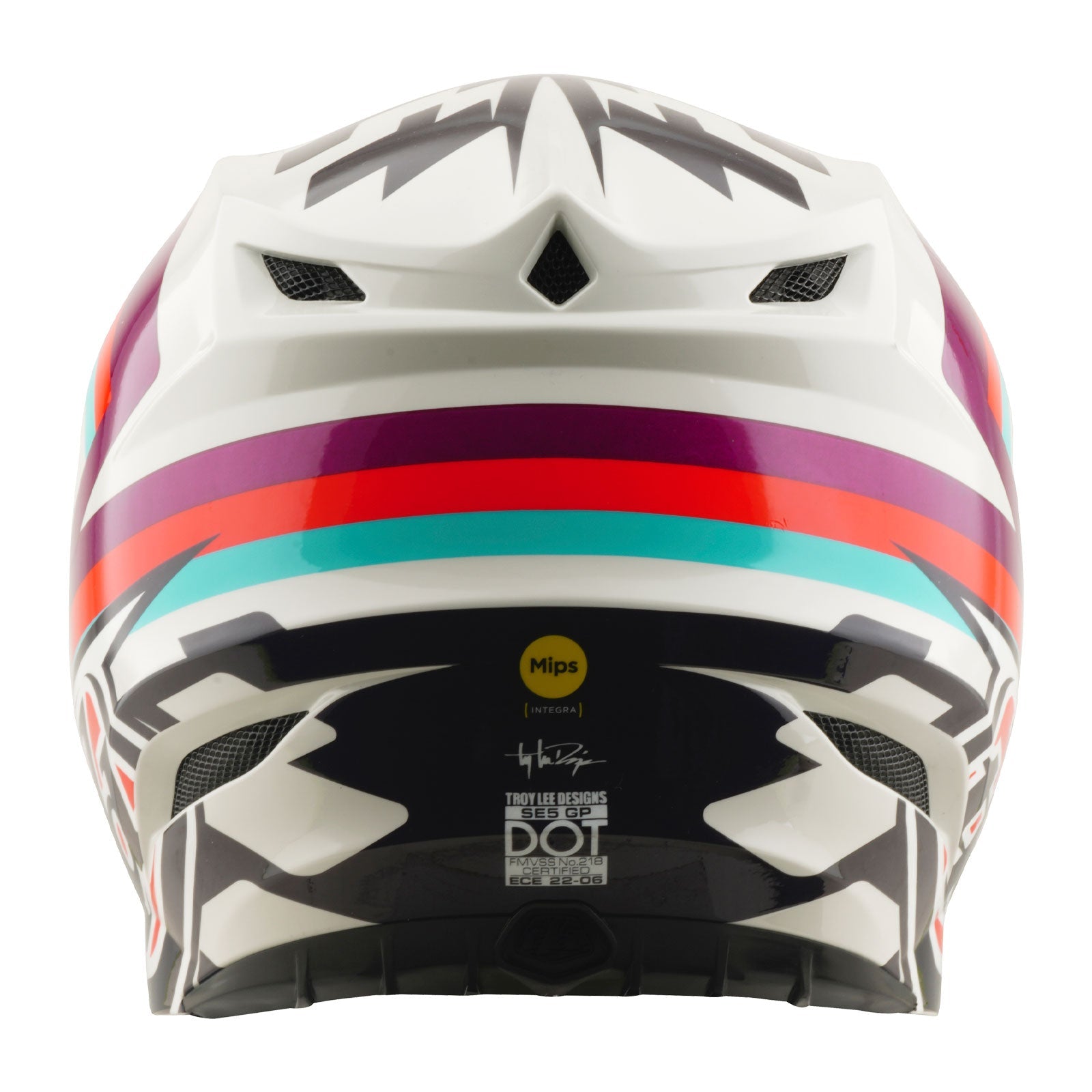 Troy Lee Designs SE5 Polycarbonate Mips Crosshelm Dash Violet - afbeelding 3