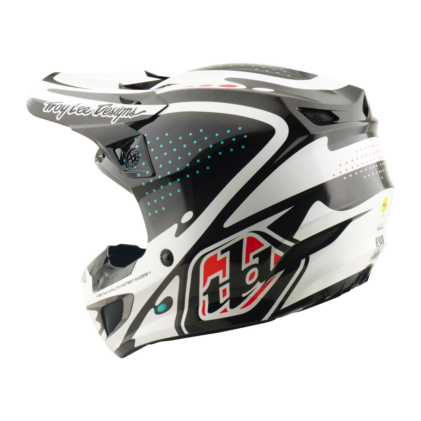 Troy Lee Designs SE5 Polycarbonate Mips Crosshelm The Line Black - afbeelding 2