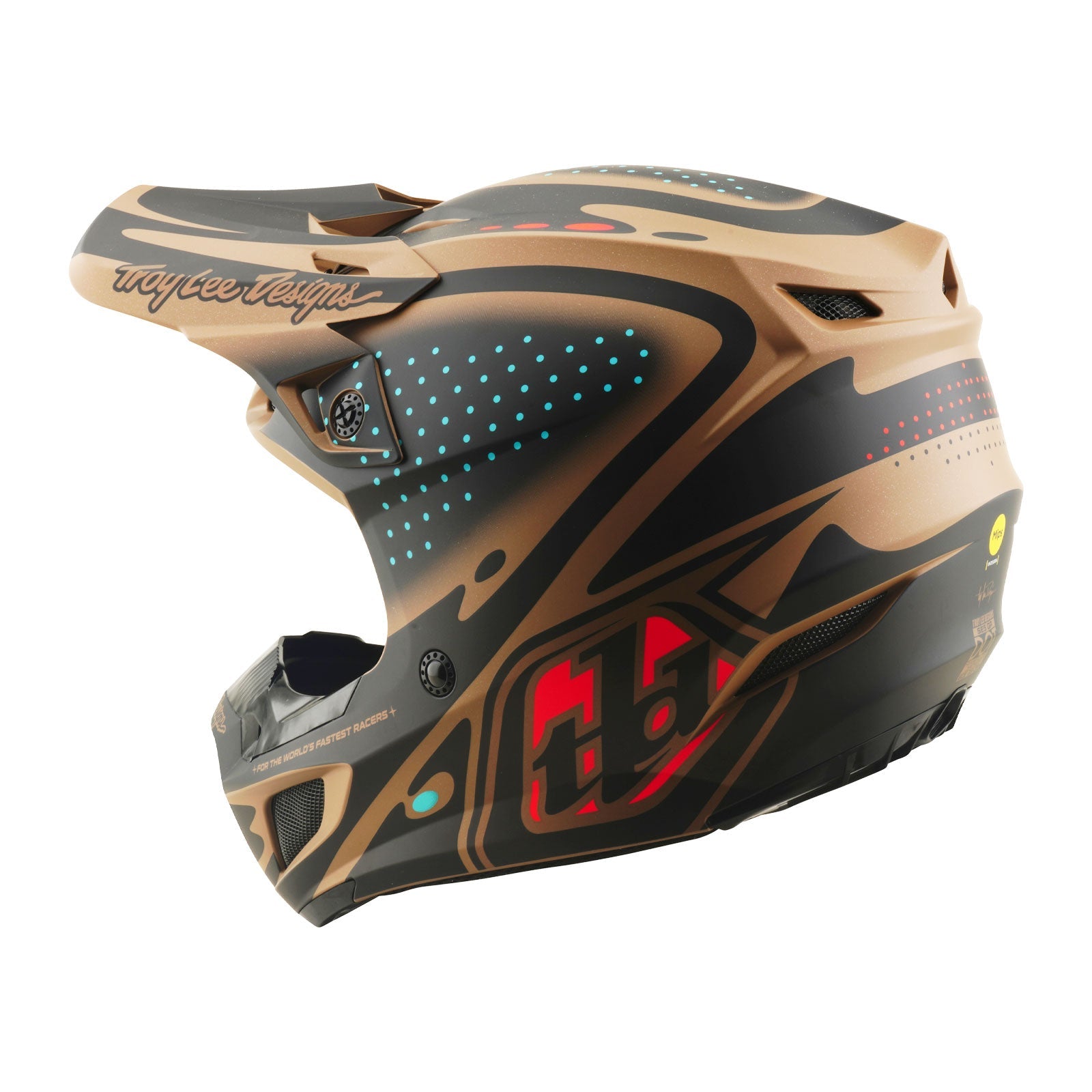 Troy Lee Designs SE5 Polycarbonate Mips Crosshelm The Line Sienna - afbeelding 2