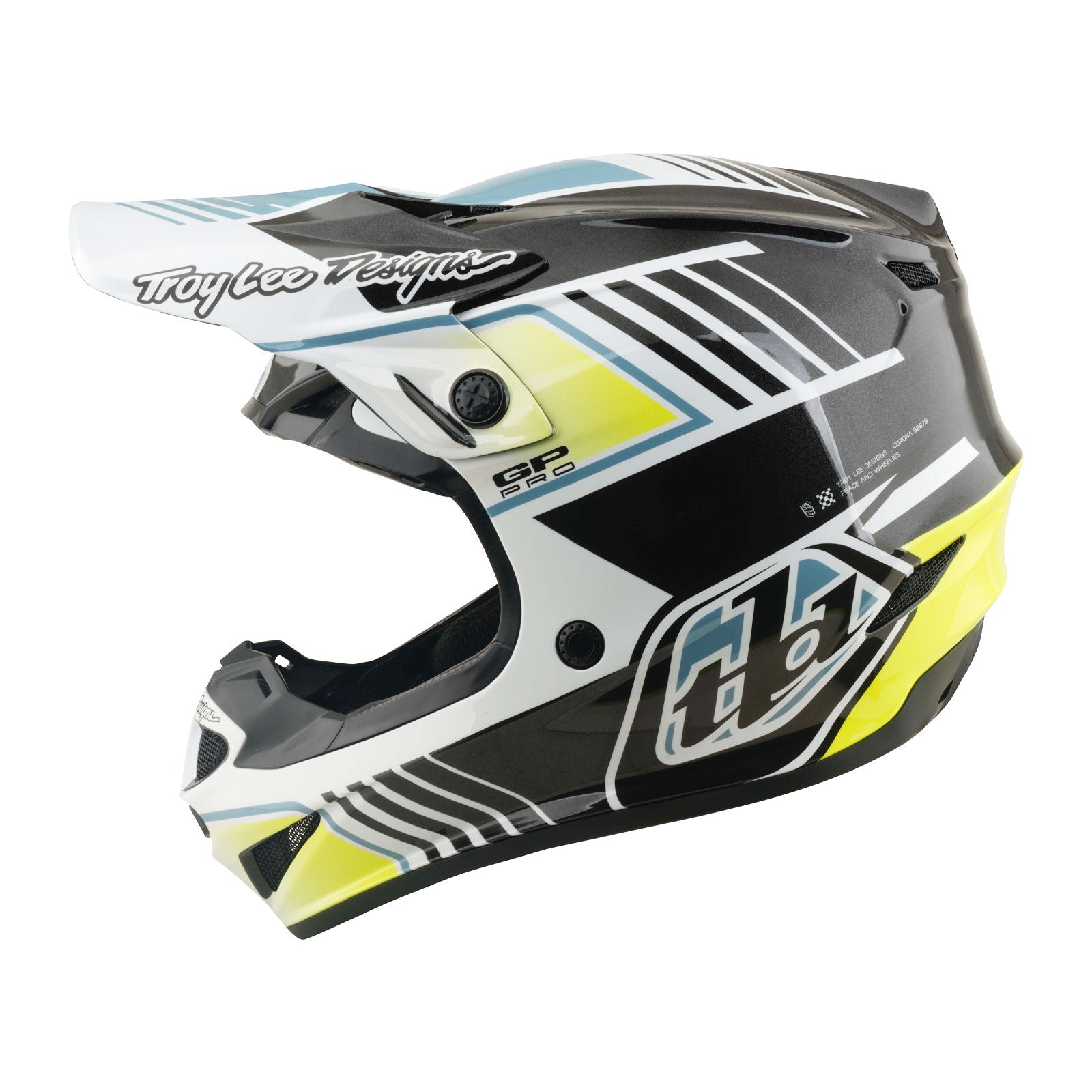 Troy Lee Designs GP Pro Mips Kindermaat Crosshelm Segment Grey