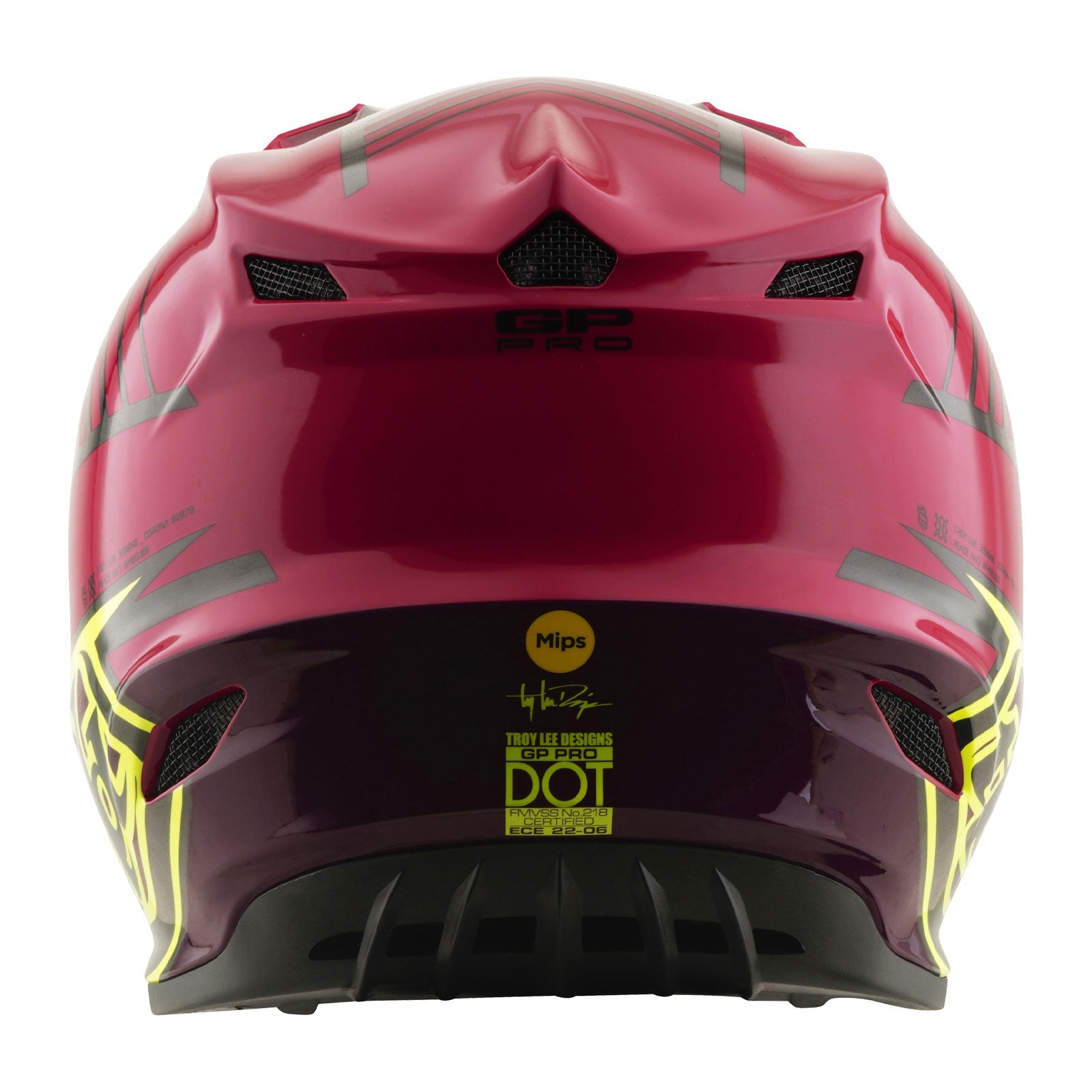 Troy Lee Designs GP Pro Mips Kindermaat Crosshelm Segment Fuchsia - afbeelding 3