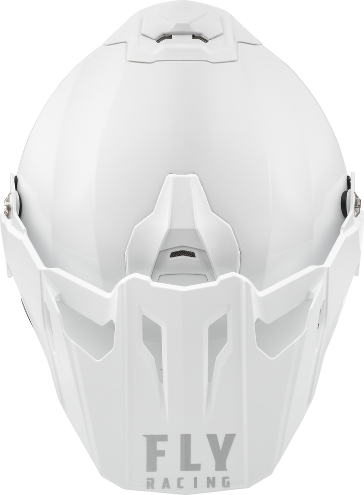 Fly Racing Trekker Solid Helm - Wit - afbeelding 3