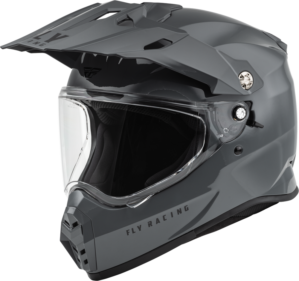 Fly Racing Trekker Solid Helm - Grijs
