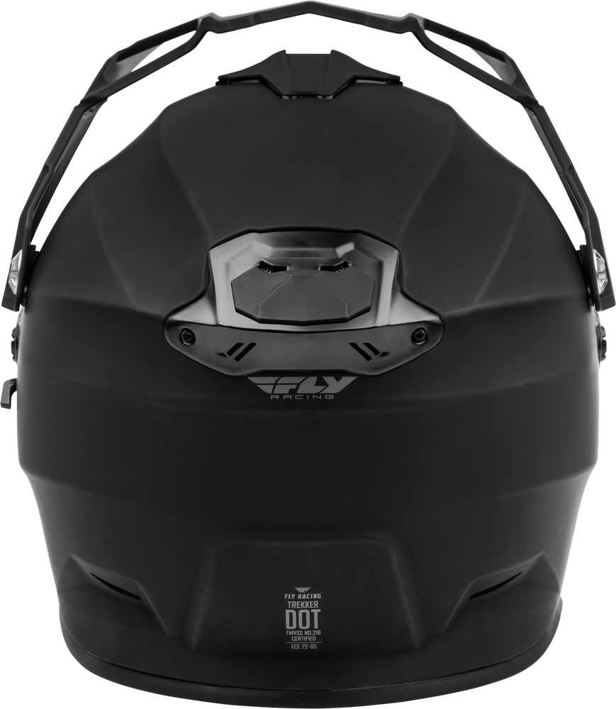 Fly Racing Trekker Solid Helm - Matzwart - afbeelding 2