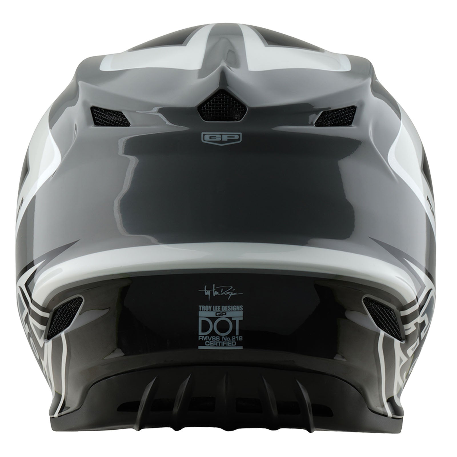 Troy Lee Designs GP Shutter Crosshelm Grijs/Wit - afbeelding 3