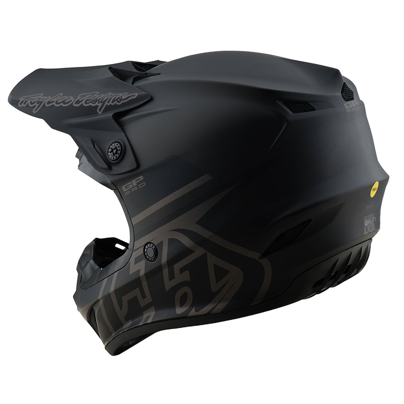 Troy Lee Designs GP Pro Mono Kindermaat Crosshelm Zwart - afbeelding 2