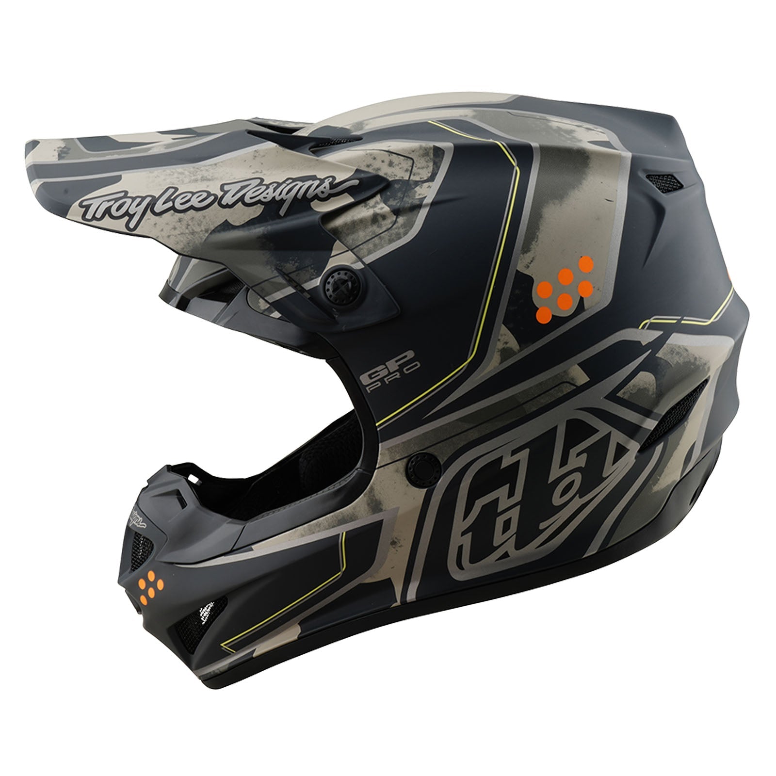 Troy Lee Designs GP Pro Trooper Crosshelm Zwart/Caper